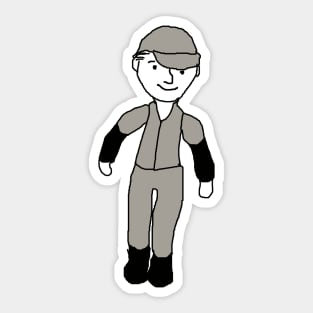 Baseball Player Sticker